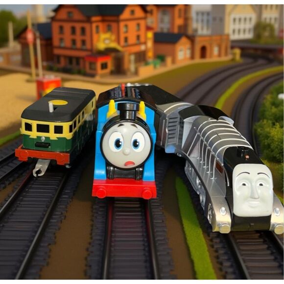 Thomas & Friends Trackmaster Muddy Thomas Phillip & Spencer Motorized Cars B16 - Picture 1 of 15